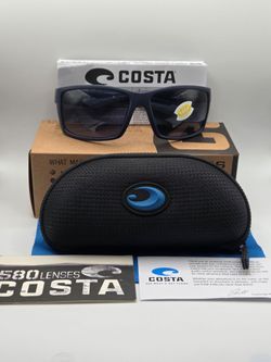 New Beautiful Costa Reefton Blue Frame with Grey, 580p Lens 100% Authentic