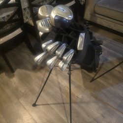 FULL GOLF CLUBS SET WITH WILSON GOLF STANDBAG (13 CLUBS SET)