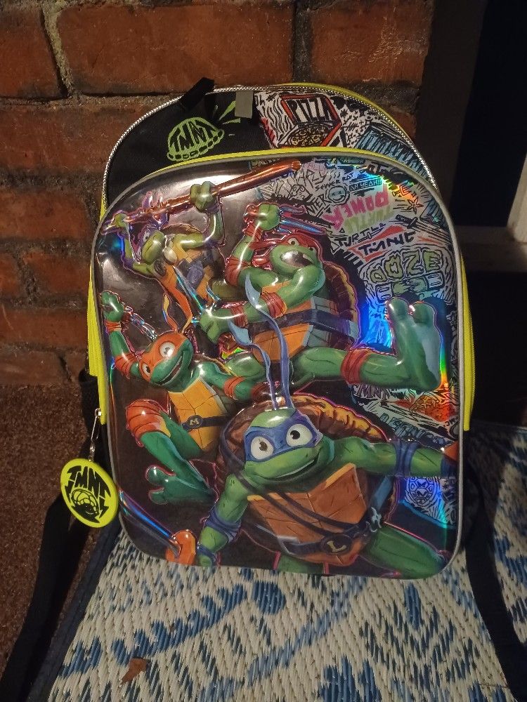 NEW!!! TEENAGE MUTANT NINJA TURTLES PUFFY BACKPACK