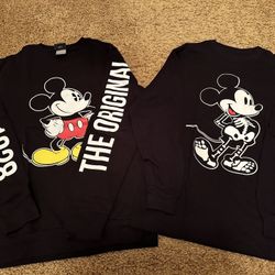 2 Disney Sweatshirt and Long Sleeve Shirt 