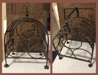 All metal wine rack