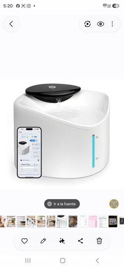 Cat Water Fountain, Smart App Control, BPA-Free Ensure Safety, Cordless & Quiet,
