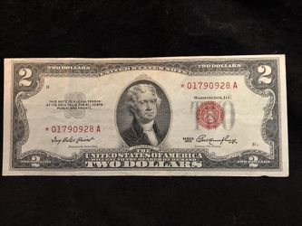 Star Note - 1953 - $2 Red Seal Star Note - $25