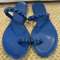 Carmen Sol Maria Flat Jelly Sandals. Stunning https://offerup.com/redirect/?o=Ymx1ZS5uZXc= no box.Size 8.retail $195