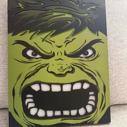 Light Up Hulk Wall Art