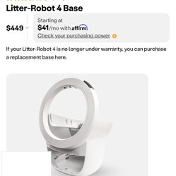 Litter Robot 4 Base Only