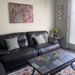 Leather Couch (double Reclining)