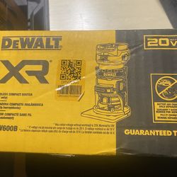 Dewalt 20V XR Cordless Brushless Fixed Base Compact Router (Tool Only)