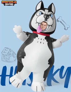 NWT Spooktacular Creations Puff Me Up Husky Kids Halloween Costume