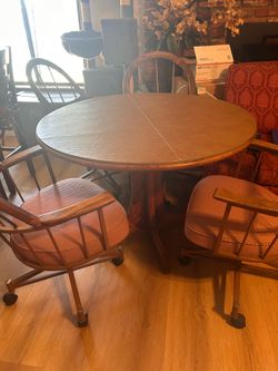 Dining or game table with 4 chairs