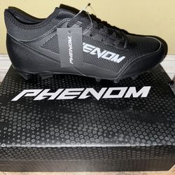 Phenom VELOCITY 3.0: FOOTBALL CLEATS - BLACK 