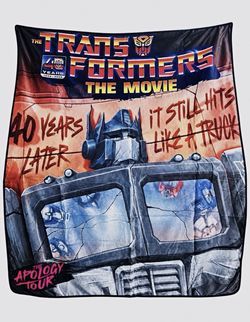 Transformers The Movie Fleece Throw 40" x 50" 40 Years AMC Exclusive BNIB