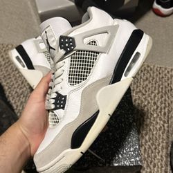 Jordan 4 Retro Military Black Size 10 Used With Box 