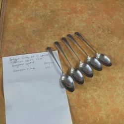 Sterling Silver Set 5 Spoons 100 Grams 