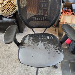 FREE: Office Star Mesh Office Chair - Works great, looks terrible (Perfect shop chair!)