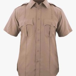 First Class 100% Polyester Short Sleeve Uniform Shirt XL 17 - 17 1/2