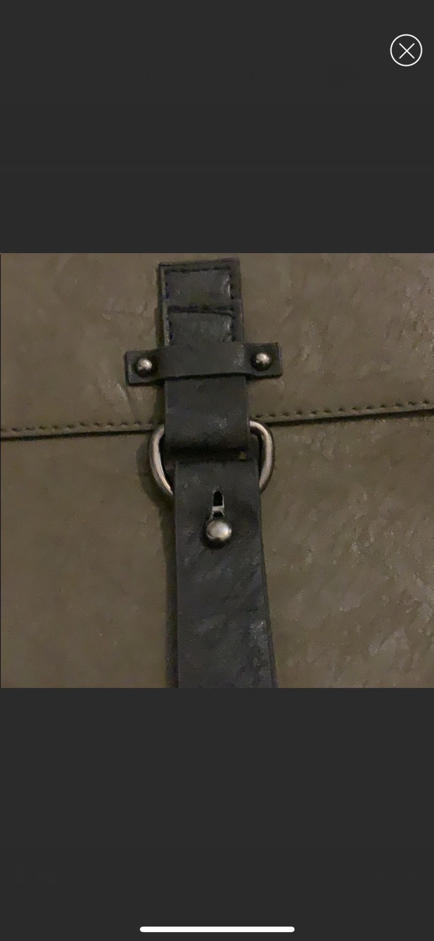Simply Vegan Leather Small Messenger/Laptop Bag