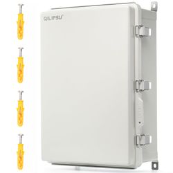 QILIPSU UL94-V0 Outdoor Electrical Box 24.2"x16.4"x9.1" Waterproof Junction Box Weatherproof PC/ABS Alloy Plastic IP66 Project Electric #1114SR6