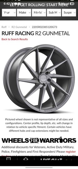Ruff Racing R2 22" Chrome Rims