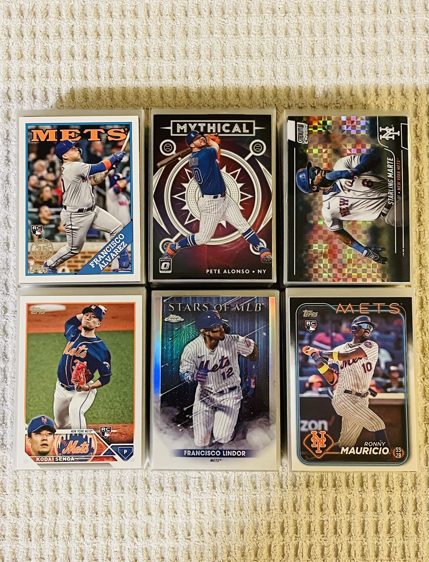 New York Mets 285 Card Baseball Lot! Rookies, Prospects, Parallels, Refractors, Short Prints, Variations & More!