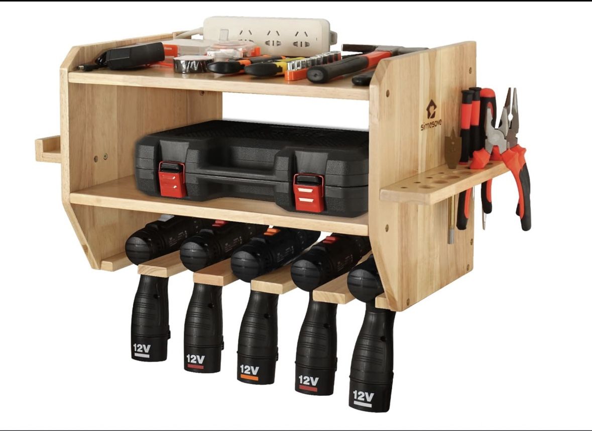 Medium-Sized Power Tool Organizer Wall Mount