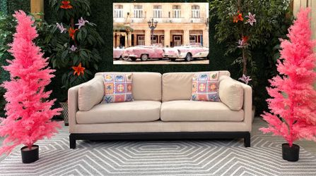 Used Beige Microfiber Couch