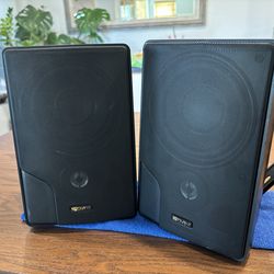 ADVENT MARBL Indoor / Outdoor Speakers With Bracket - (Tested And Working)