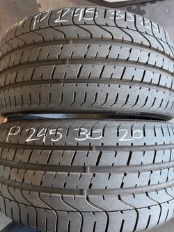 (2) 20” Pirelli Pzero 245/30/20 used tires like new