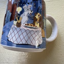 Vintage Disney Lady And The Tramp Coffee Mug