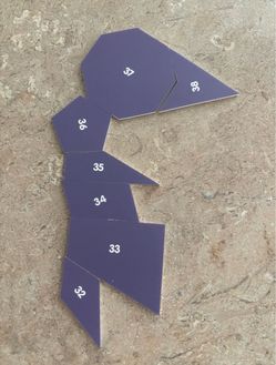 Shape number pieces-math, school, puzzle, Counting, teacher, classroom-NEW
