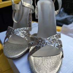 Gold Glitter Heels  Brand New Size 41