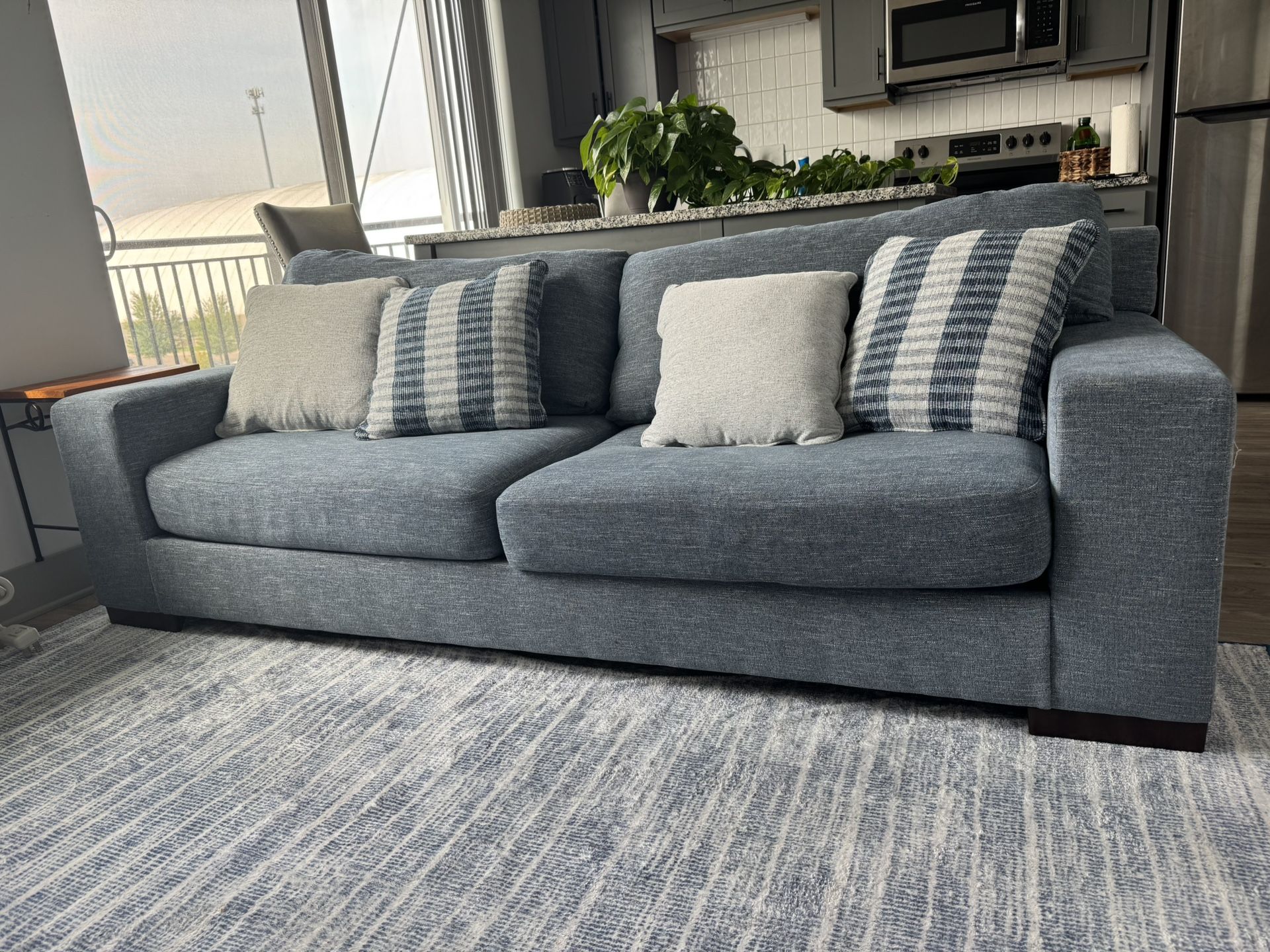 Light Blue 2-Seater Couch β Great Condition