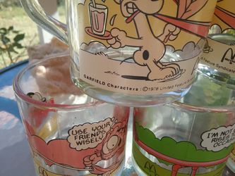 McDonald's Garfield mugs 1978