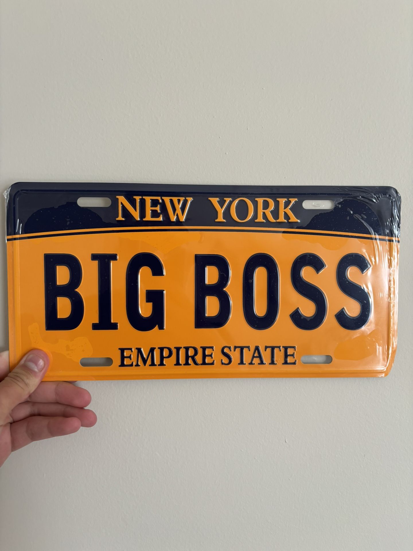 New York Antic License Plate