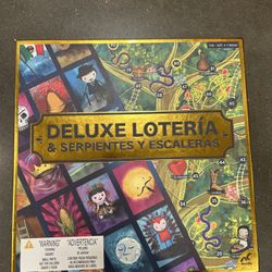 NWT Deluxe Loteria & Serpientes Y Escaleras (Snakes and Ladders) Board Game