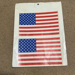 Flag Stickers STATIC CLING Decorations 