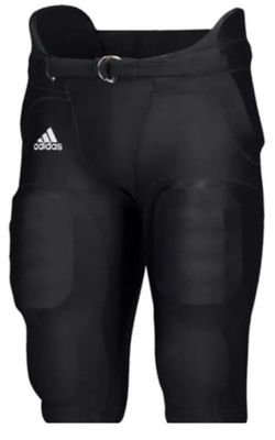 Brand New Adidas Climalite Integrated Pads Football Pants Black Football Pants 7 Pads Men Sizes Small, Medium (Only)