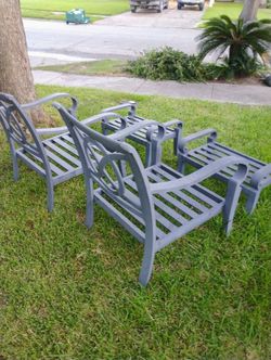 Juego De Sillas Para Patio De Metal