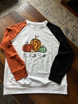 It's Fall Y'all Pumpkin Raglan Sweatshirt