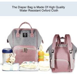Diaper Bag Multi-Function Waterproof Travel Backpack Nappy Bag for Baby Care with Insulated Pockets, Large Capacity