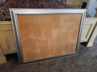 FRAMED MESSAGE BOARD - TACK IT! - LARGE 36 x 44 INCHES - Nice FRAME