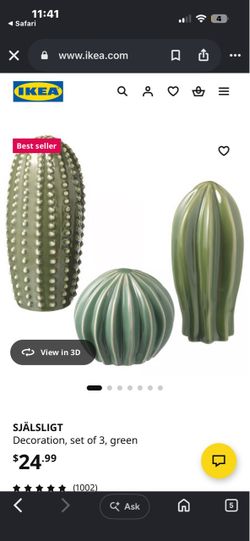 IKEA table decor set of 3