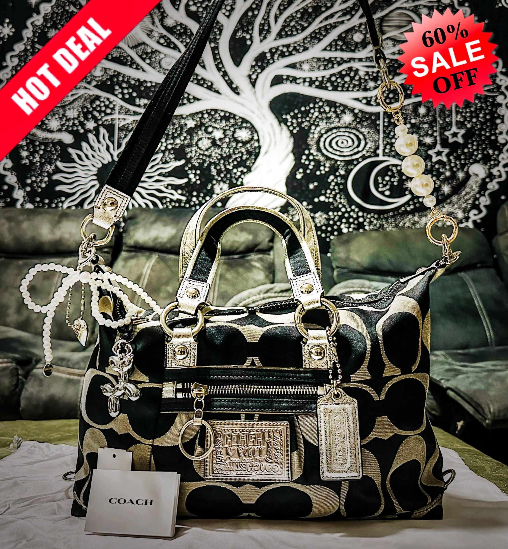 Vintage Y2K Coach Soho Shoulder Bag Tote Handbag