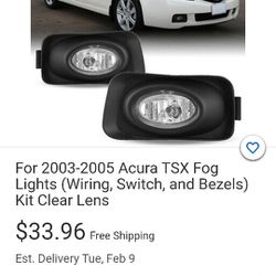 03-05 Acura Tsx Fog Light Kit