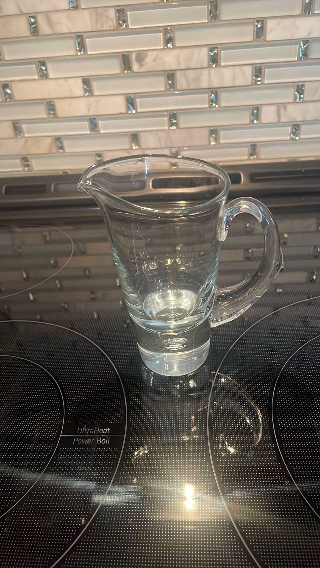 Glass Vintage Creamer Pitcher