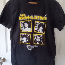 Droogettes A Clockwork Orange Punk Girls Band Tshirt Size Medium 