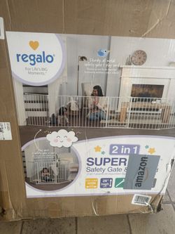 BRAND NEW!! Regalo 2 In 1 Super Wide Baby Gate