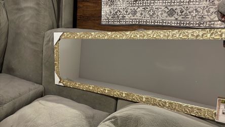 Gold mid tall mirror
