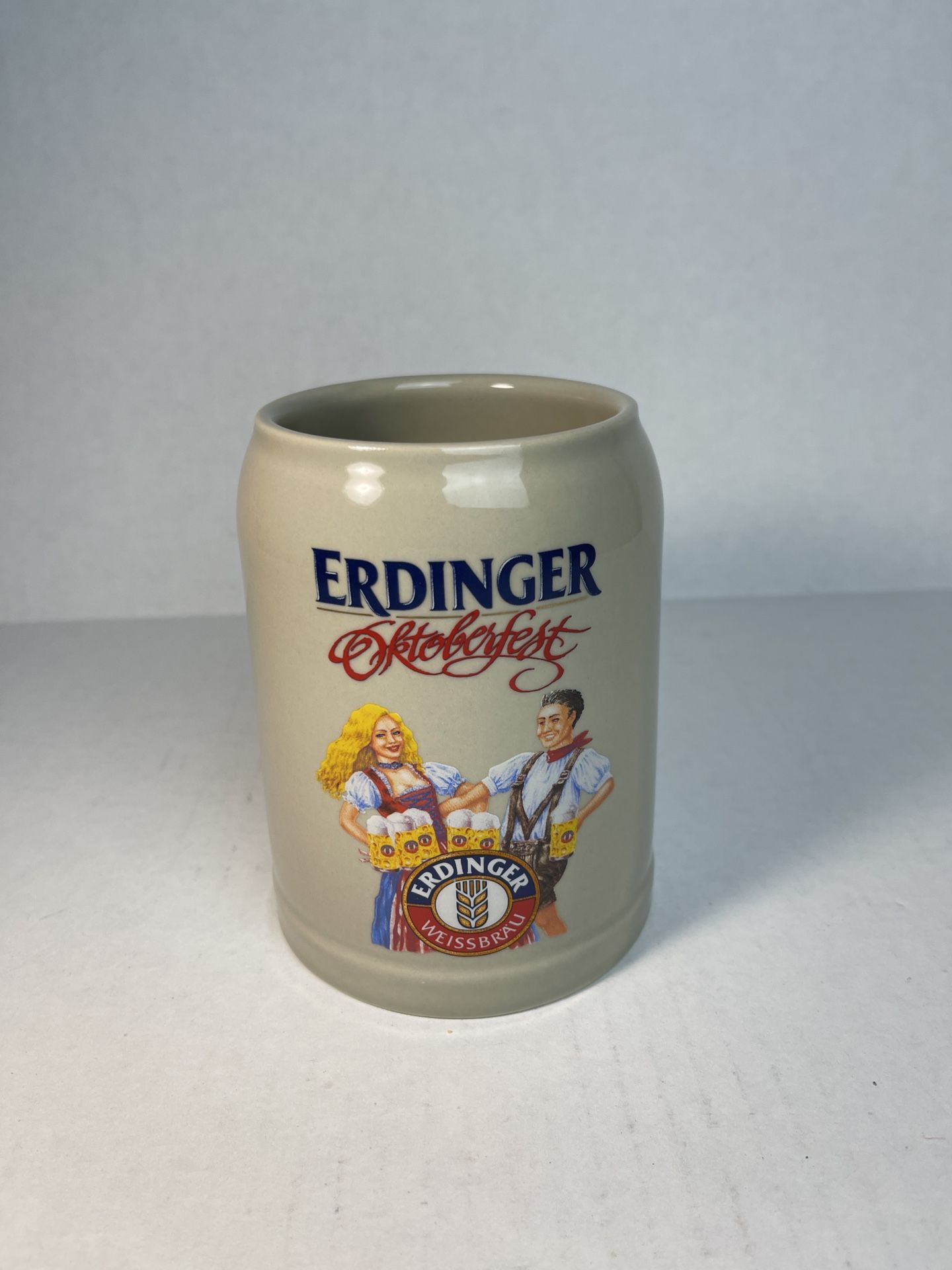 Erdinger Oktoberfest Ceramic Beer Stein Weissbrau 0.5L