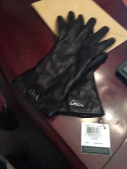coach leather gloves